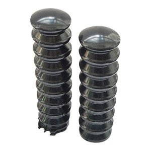 Handvatten 1" (25,4mm) voor Harley Davidson - Retro Design - Zwart