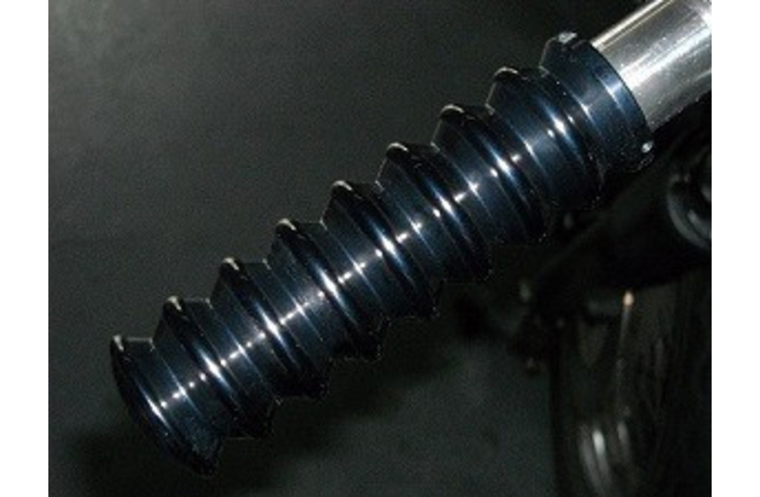 Handvatten 1" (25,4mm) voor Harley Davidson - Retro Design - Zwart
