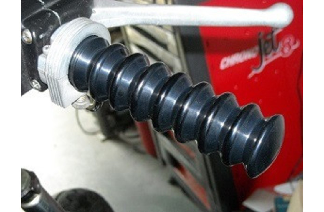 Handvatten 1" (25,4mm) voor Harley Davidson - Retro Design - Zwart
