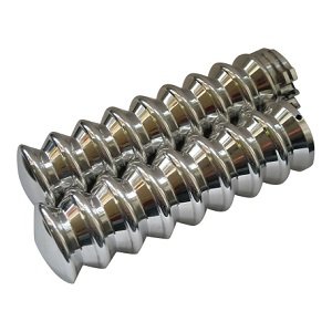 Griffe 1" (25,4mm) für Harley Davidson - Retro Design - Poliert