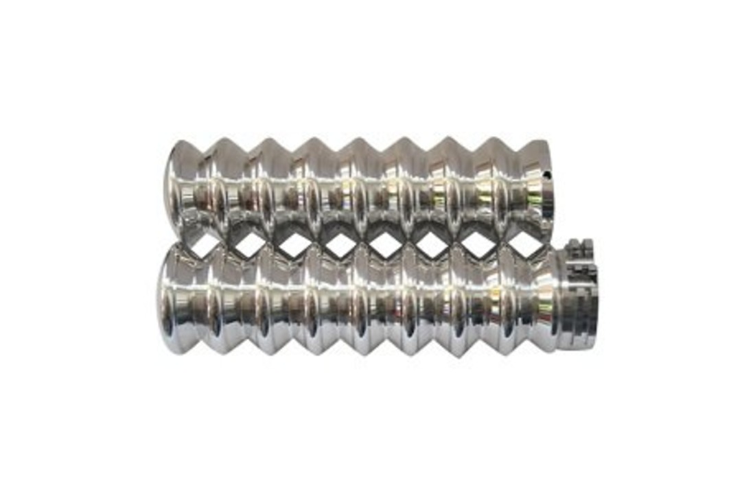 Griffe 1" (25,4mm) für Harley Davidson - Retro Design - Poliert
