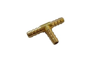 Hose pillar T-piece Ø8 Brass