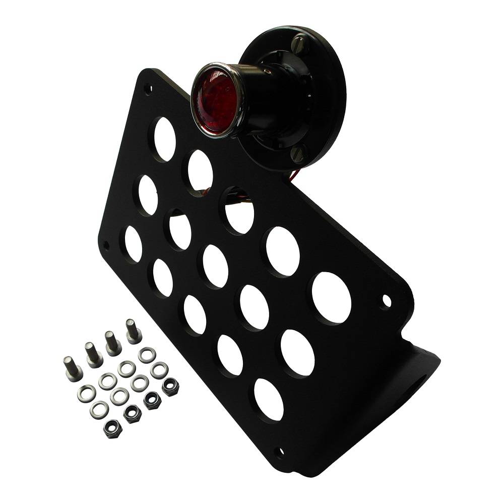 Side Mount kentekenplaathouder met RETRO LED lamp