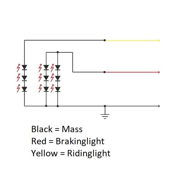 Side Mount kentekenplaathouder met RETRO LED lamp