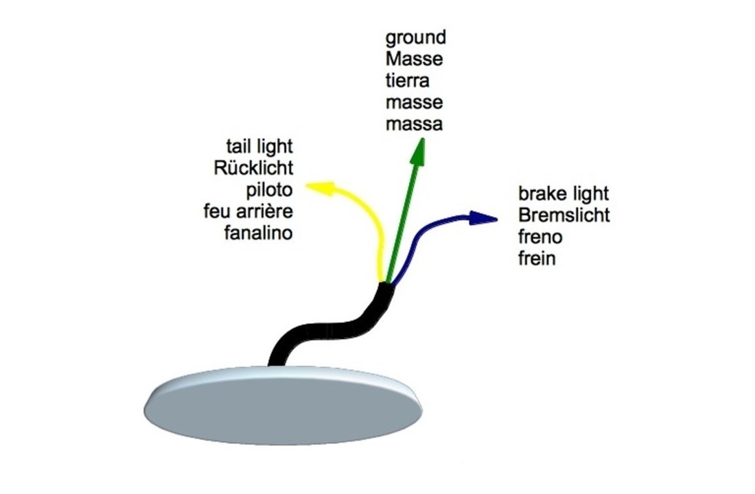 Side Mount Kentekenplaathouder voor motorfiets met Mini LED lamp