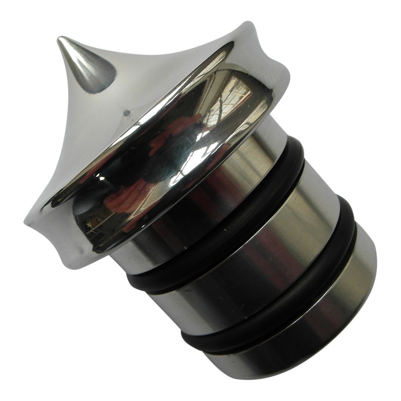 Oil Tank Plug - for Harley Davidson - Polished - No dipstick