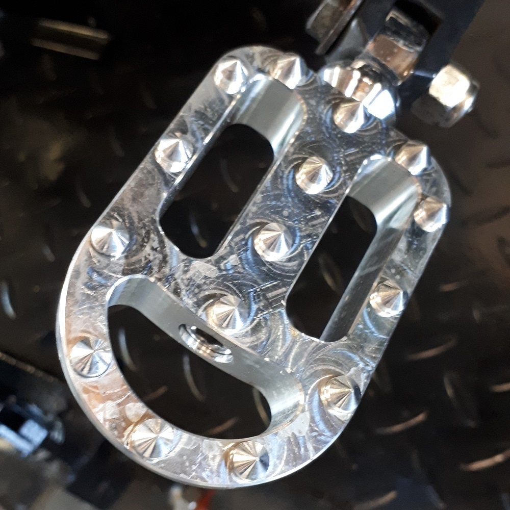 Footpegs / Voetsteunen voor Harley Davidson motorfiets - Aluminium