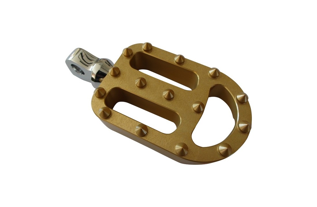 Footpegs / Voetsteunen voor Harley Davidson motorfiets - GEEL
