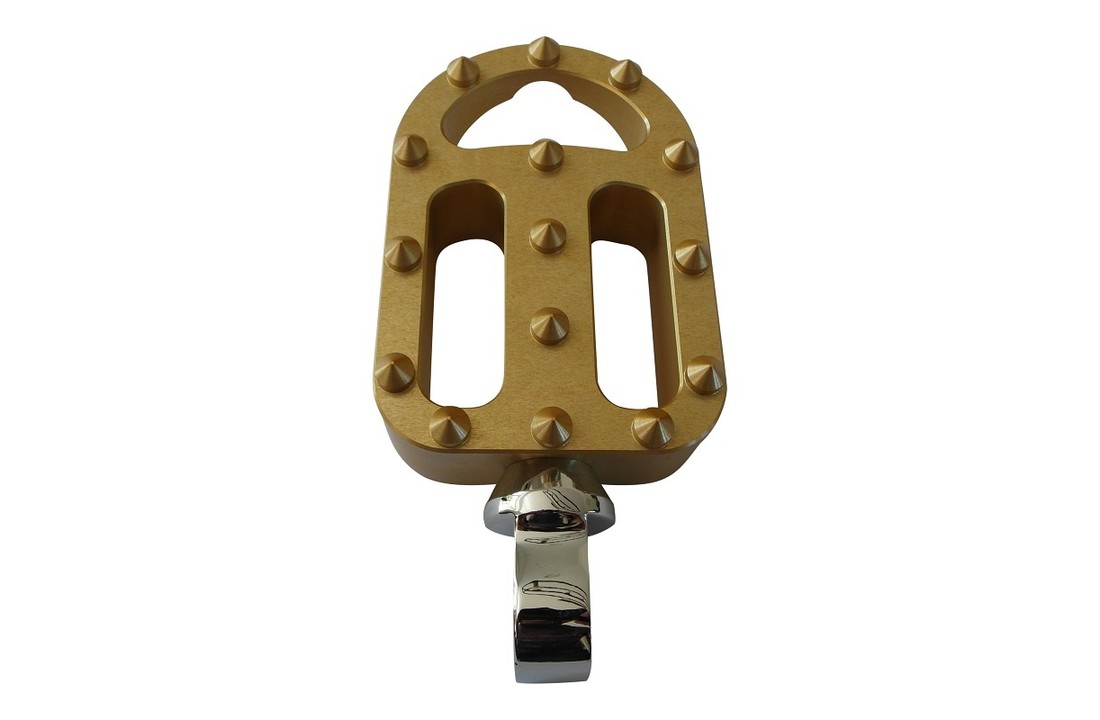 Footpegs / Voetsteunen voor Harley Davidson motorfiets - GEEL