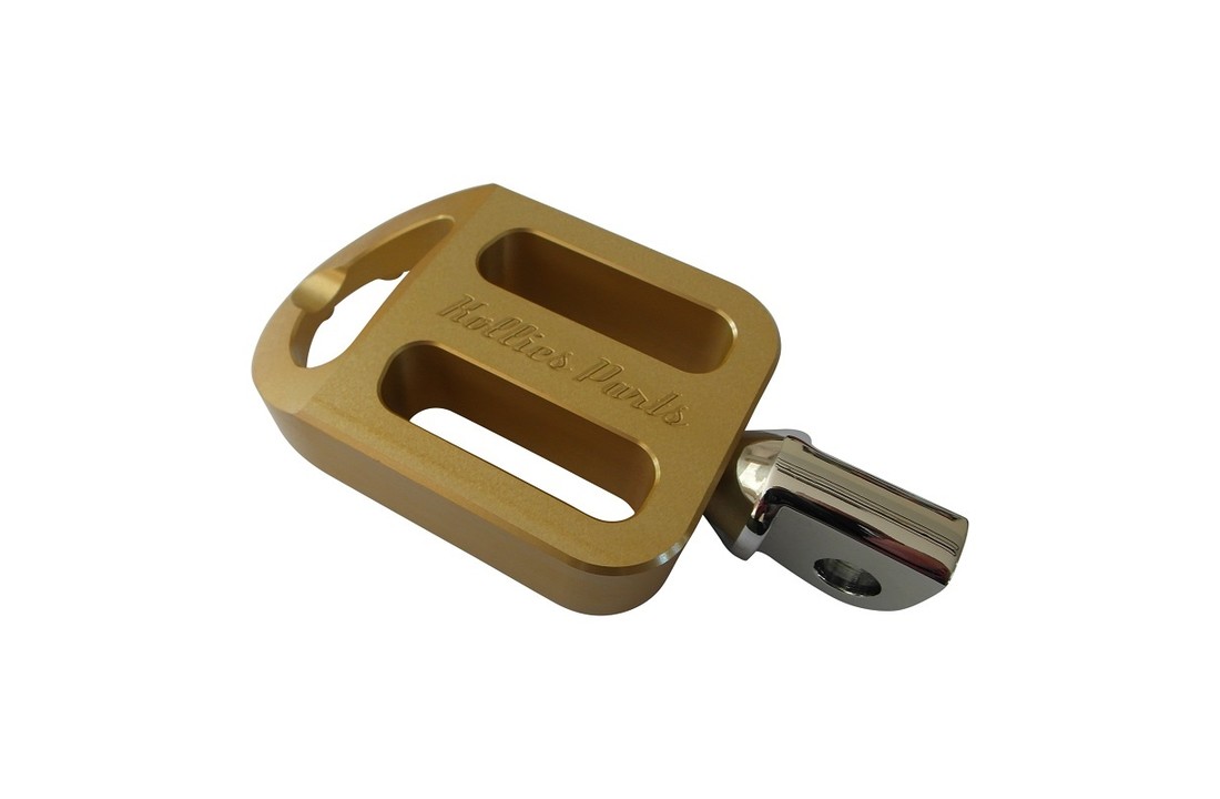 Footpegs / Voetsteunen voor Harley Davidson motorfiets - GEEL