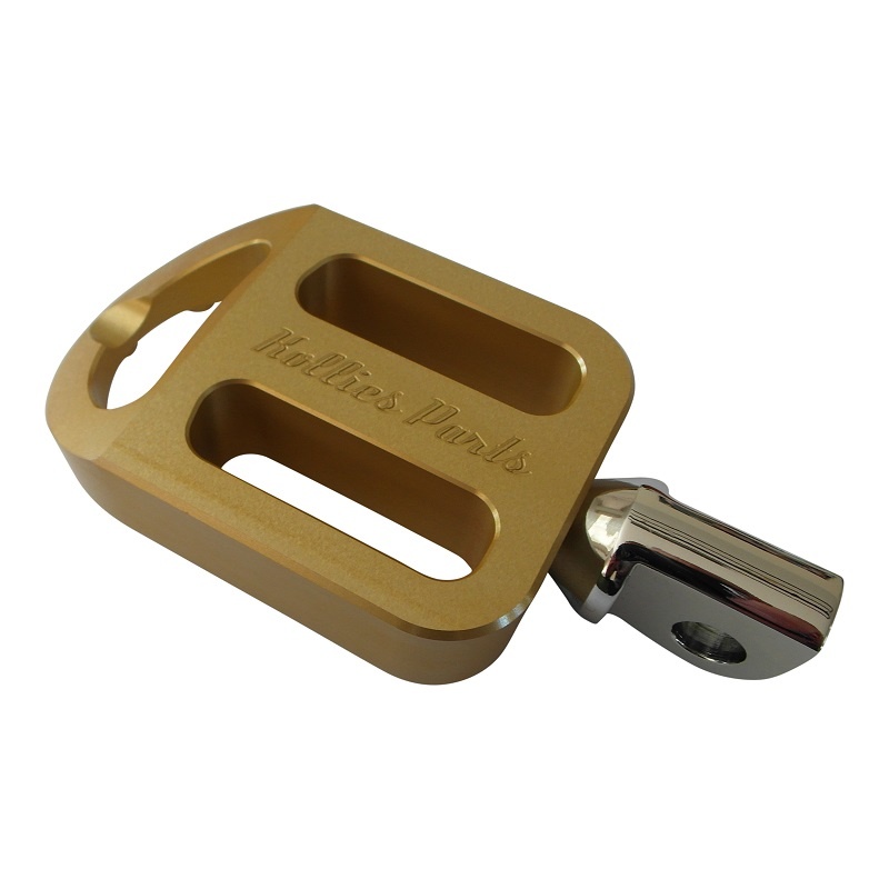 Footpegs / Voetsteunen voor Harley Davidson motorfiets - GEEL