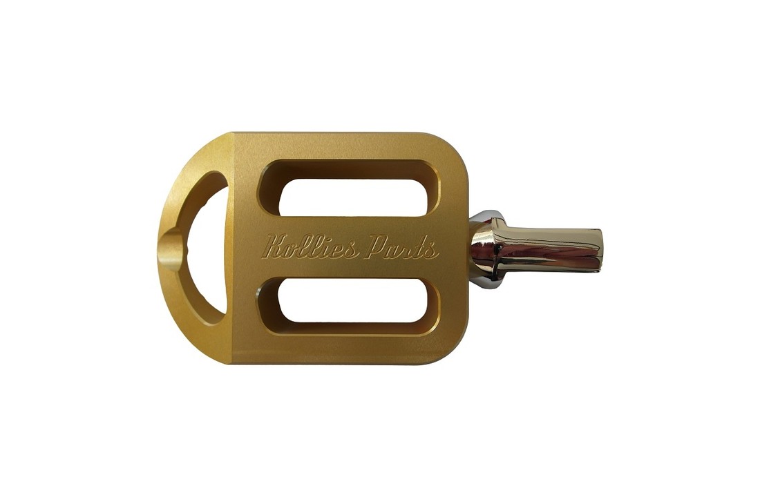 Footpegs / Voetsteunen voor Harley Davidson motorfiets - GEEL
