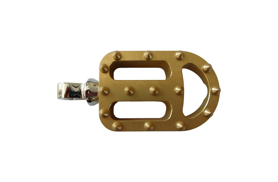 Footpegs / Voetsteunen voor Harley Davidson motorfiets - GEEL