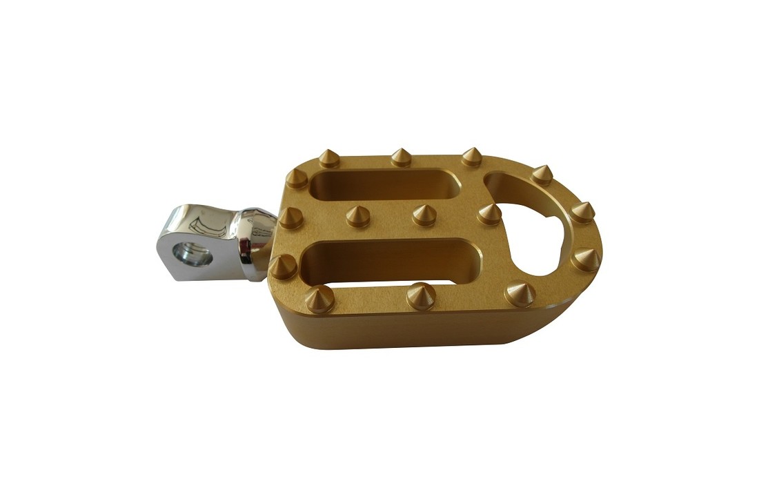 Footpegs / Fußrasten für Harley Davidson Motorrad - GELB