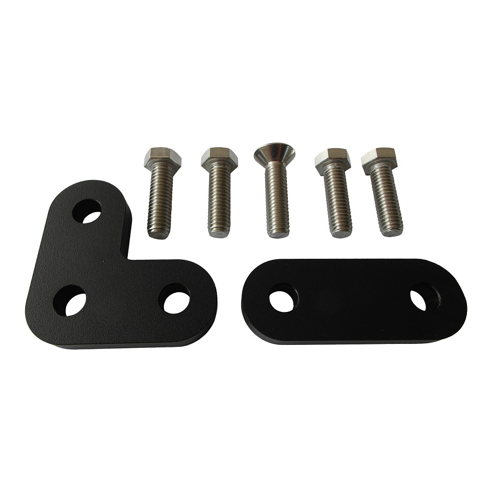 Spacers van10mm dik om de Forward Controls van Harley Davidson Shovelhead verder uit elkaar te plaatsen