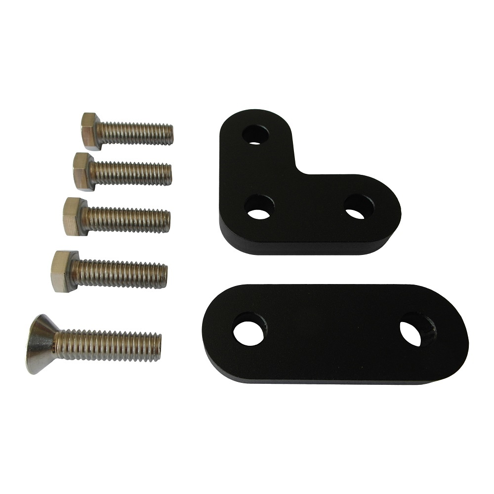 Spacers van10mm dik om de Forward Controls van Harley Davidson Shovelhead verder uit elkaar te plaatsen