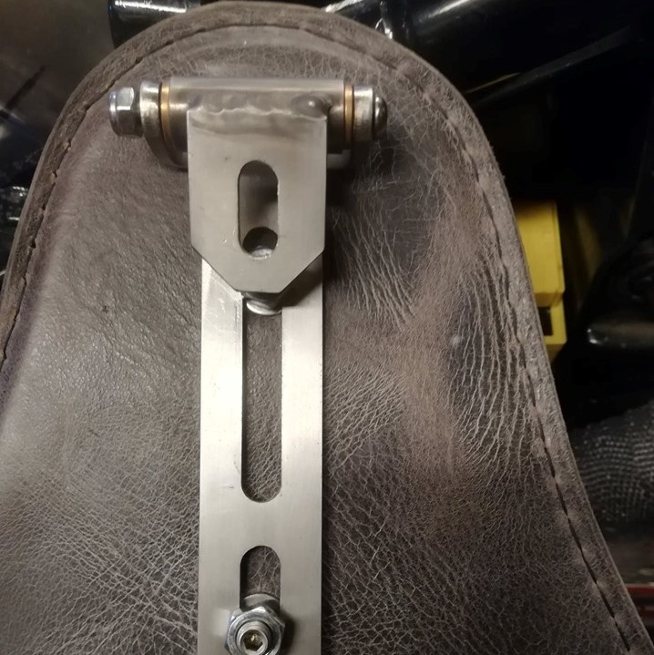 Motorcycle Seat Hinge for solo motorcycle seat - made of stainless steel
