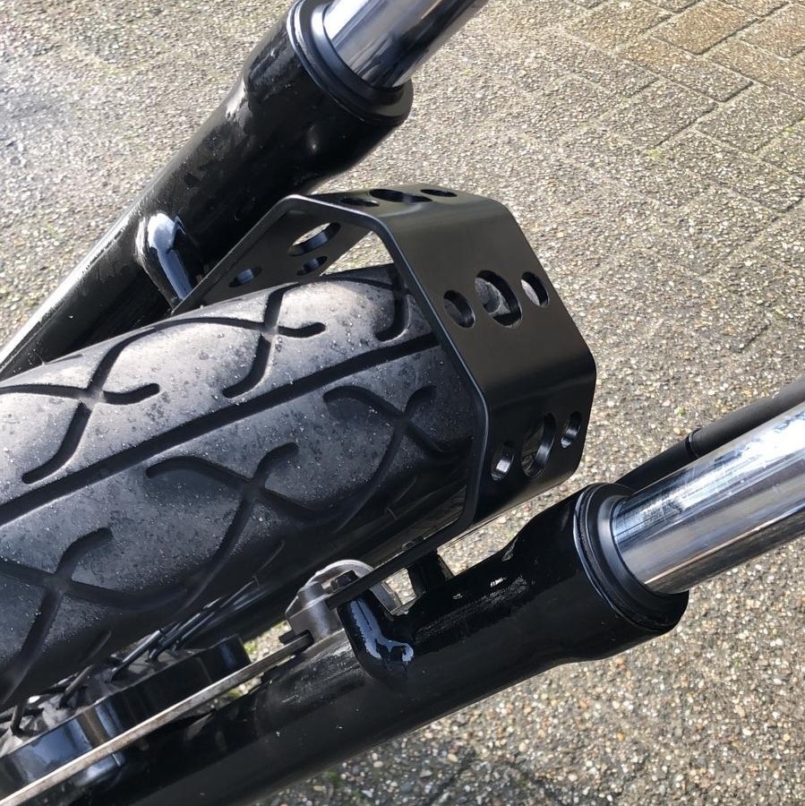 Voorvorkstabilisator voor een Honda Shadow
