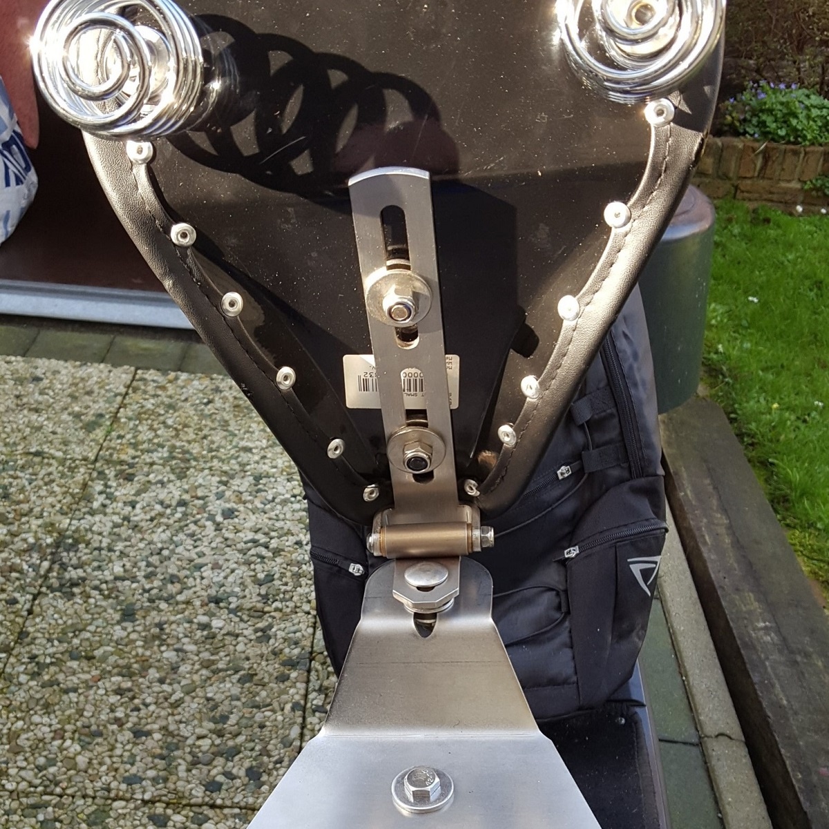 Motorrad-Sitzscharnier für Solo-Motorradsitz - aus Edelstahl