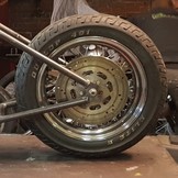Achteras stalen schetsplaten voor hardtail motorfiets - Set van 2 platen