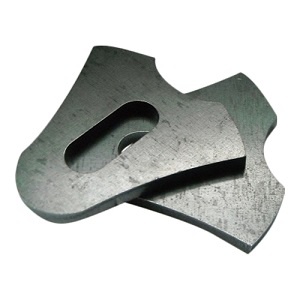 Rear axle steel plates for hardtail motorcycle - Set of 2 plates