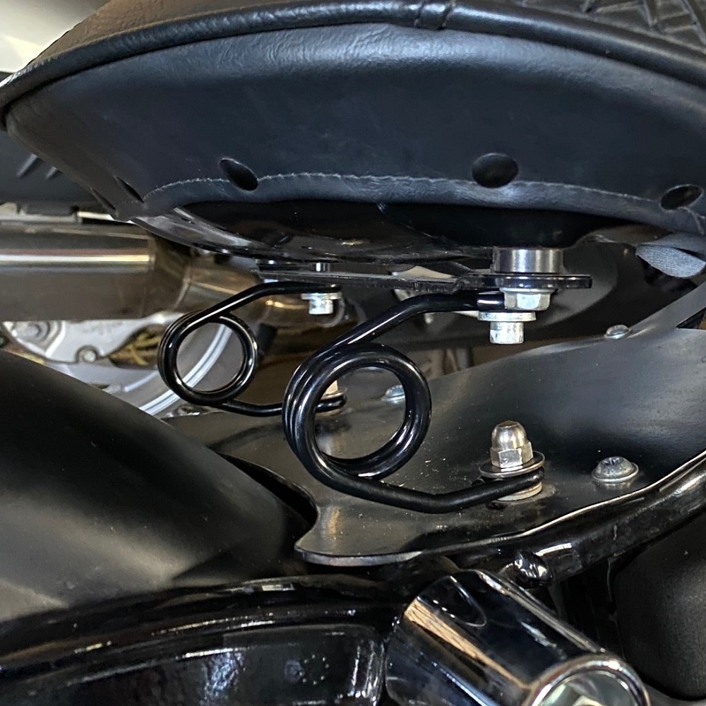 Hairpin Motorcycle Seat Springs Black 3 inch