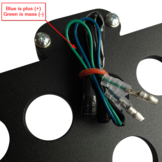 Side Mount License Plate Holder for Motorcycle with LED License Plate light