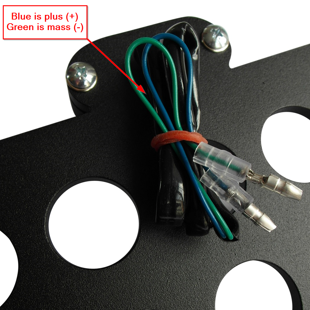 Side Mount kentekenplaathouder voor motorfiets met LED Kentekenlamp