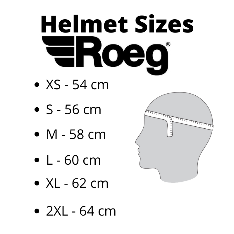 Helmet Sizes Roeg - Kollies Parts