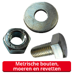 Metrische bouten, moeren en revetten