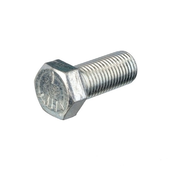 Hexagon bolt 7/16 UNF Galvanized steel - 20 TPI - Length 25mm (1")