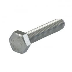 Hexagon bolt M10  steel - Length 25mm (1")