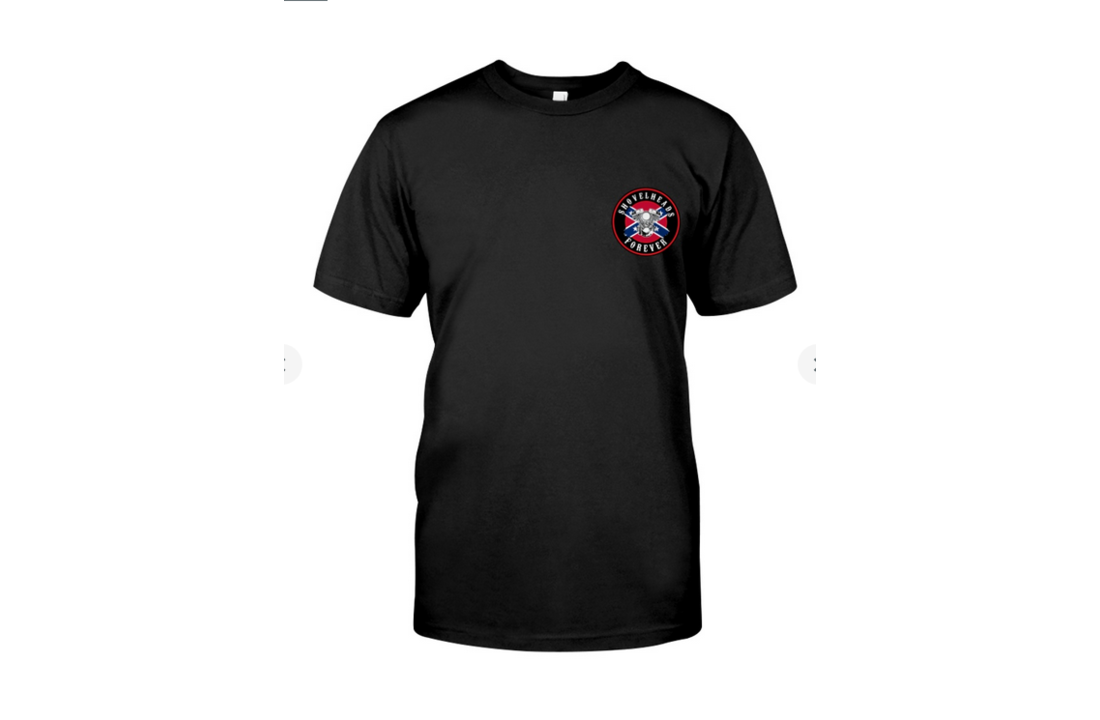 Shovelheadshirt zwart
