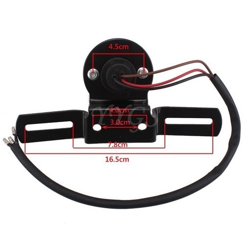 Cafe-Rücklicht mit Kennzeichenhalter