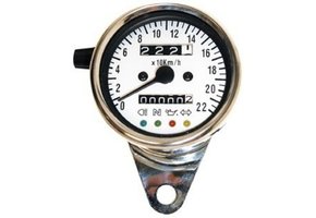 Mini-Speedo 60mm with LED Control White Face
