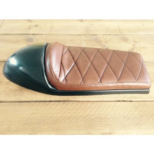 Cafe Racer Seat Chocolat Diamond Stitch Bruin Type 40