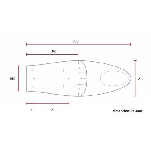 Cafe Racer Seat Chocolat Diamond Stitch Brown Type 69 LONG