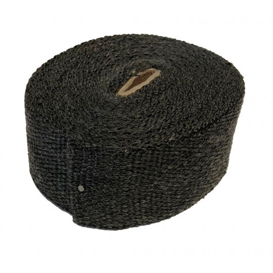 10M x 5CM Uitlaat Wrap zwart