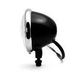 4,5" Old School Headlight black/chrome
