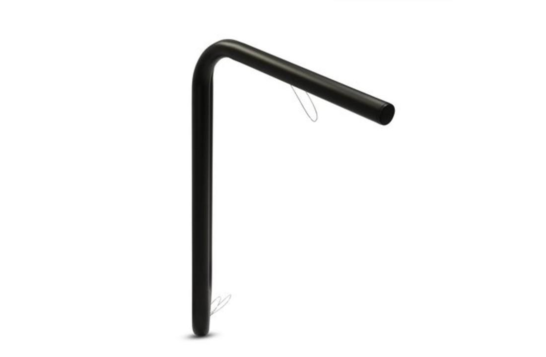 "Big Ape" handlebar, 1" inch black coated
