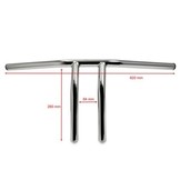 Handlebar "Pasadena Style", 1" inch, chrome