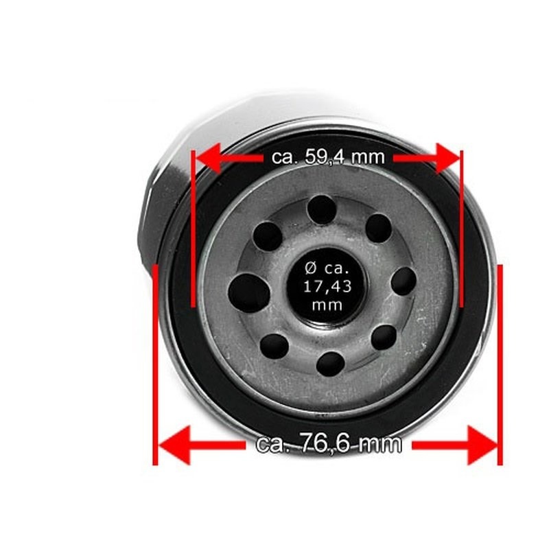 Oliefilter voor 99er Evo Softail® en Twin Cam 88® chroom