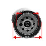 Oliefilter voor 99er Evo Softail® en Twin Cam 88® zwart