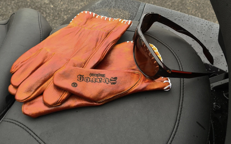 Svarog Eagle 7819 Real Leather Biker Gloves