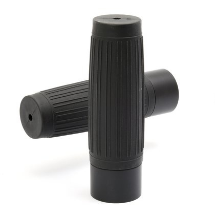 Vintage Grips black with metal sleeve 1 inch handlebars