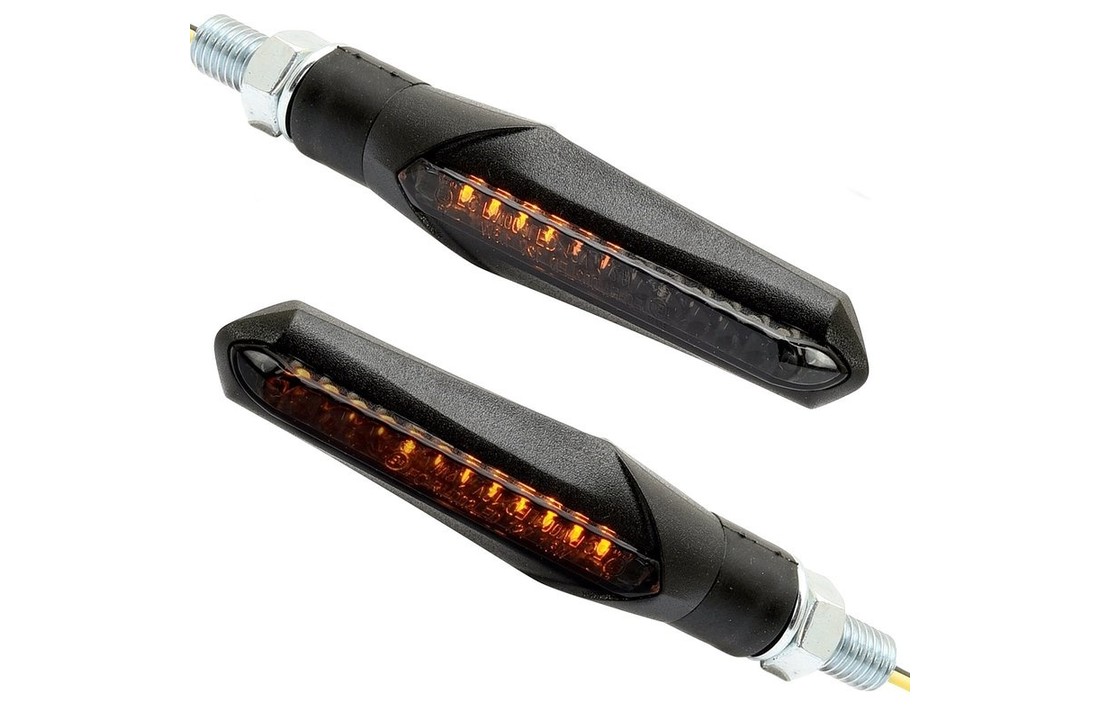 LED-Blinker schwarz sequentiell (2 Stück), ECE