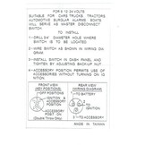 Universal ignition switch motorcycle car tractor 3 positions