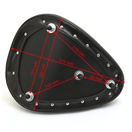 Desert Rider Solositz „Tuck & Roll“ Horizontal Schwarz