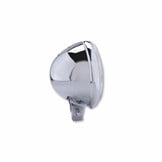 SHIN YO 5 3/4 Bates Style koplamp, chroom, grootlicht knipperlicht blauw, H4 12V 60/55W, glas in reliëf, met stadslicht, onderste montage. E-gepr.