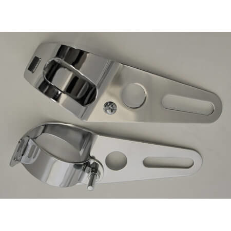 Universele lamphouder, verchroomd,1 paar